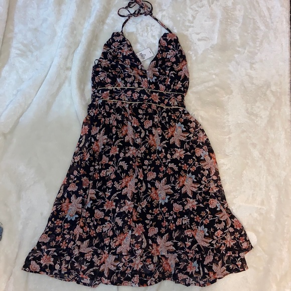 EXPRESS halter neck tie dress size XXS - Picture 1 of 5